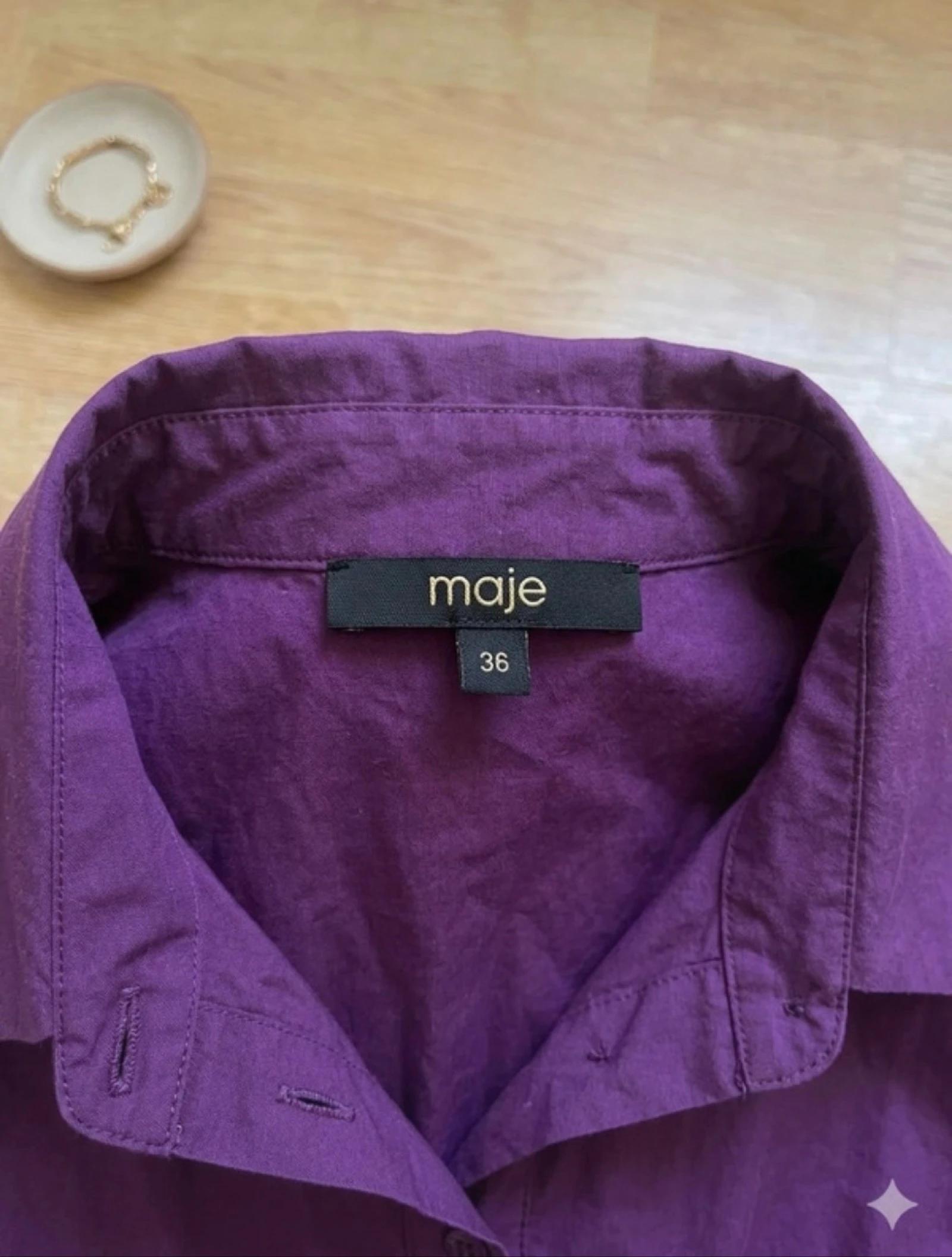 Robe chemise maje taille S/36 – photo 4